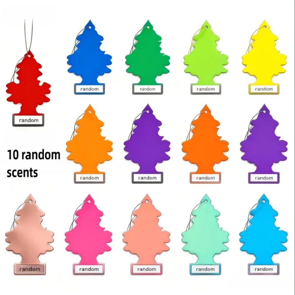 Assorted Scented Little Tree Car Air Fresheners - 10 Pack